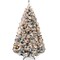 Best Choice Products Pre-Lit Holiday Christmas Pine Tree w/ Snow Flocked Branches, Warm White Lights